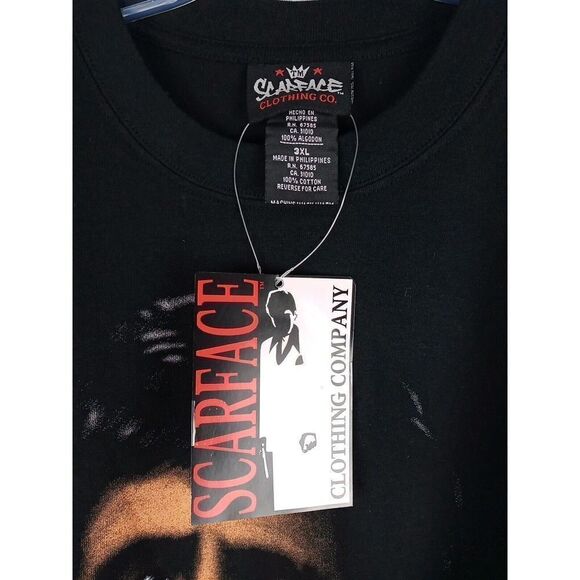 Scarface Clothing Co. I Trust Me Long Sleeve T Shirt Men Sz 3XL Y2K Vintage New - Picture 4 of 16